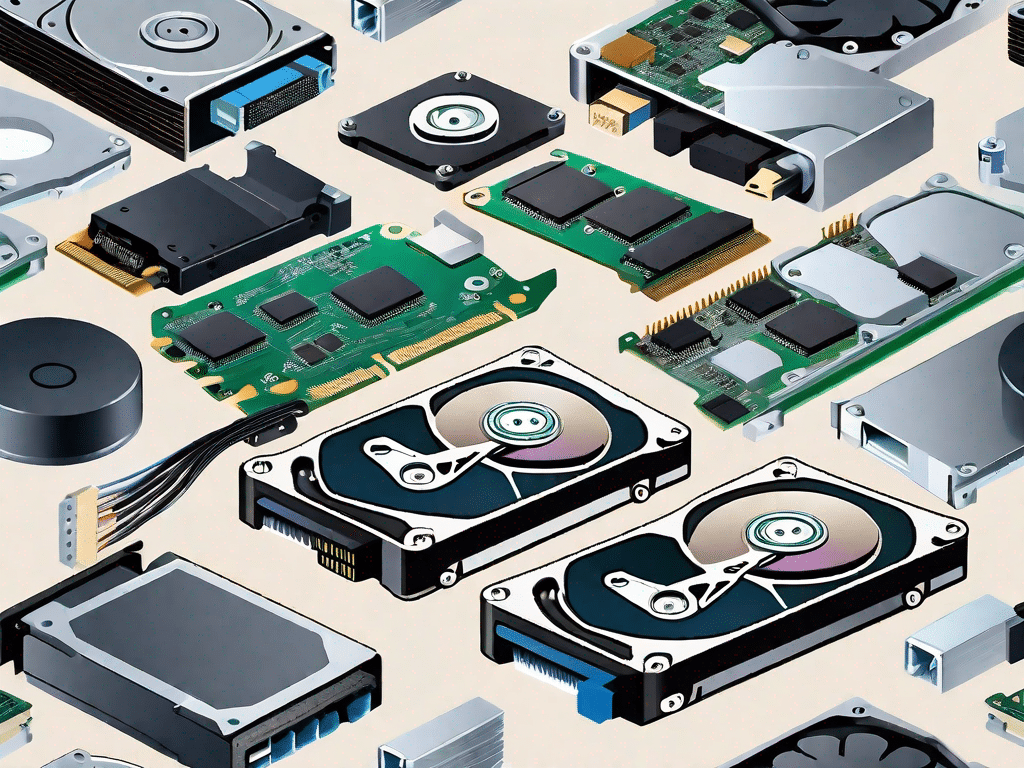 Various types of hard drives