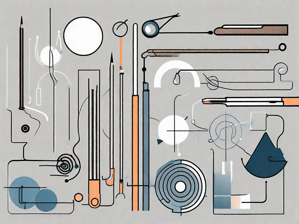 Various vector graphics elements like shapes