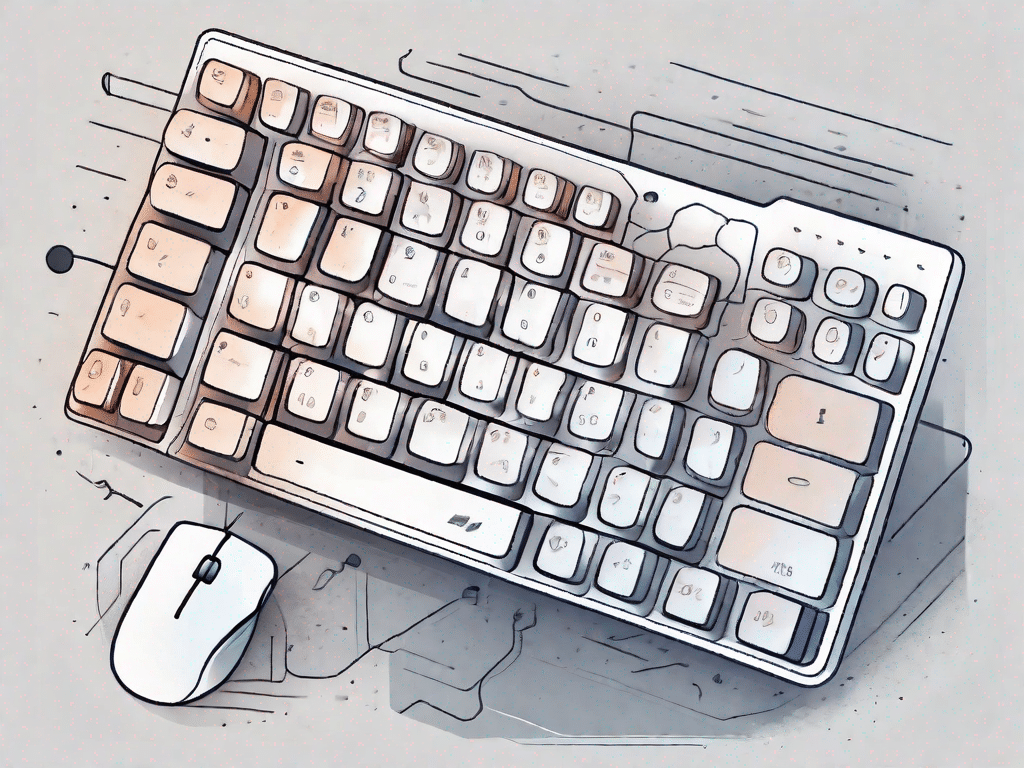 A computer keyboard with keys of varying sizes