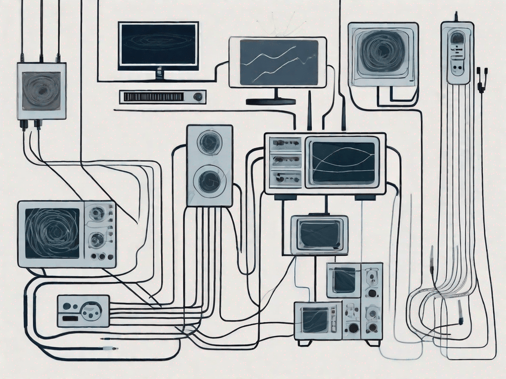 Various interconnected devices symbolizing the medium dependent interface