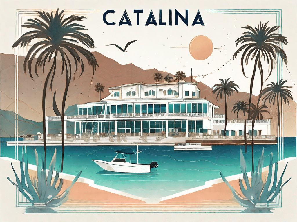 The catalina island with its iconic landmarks