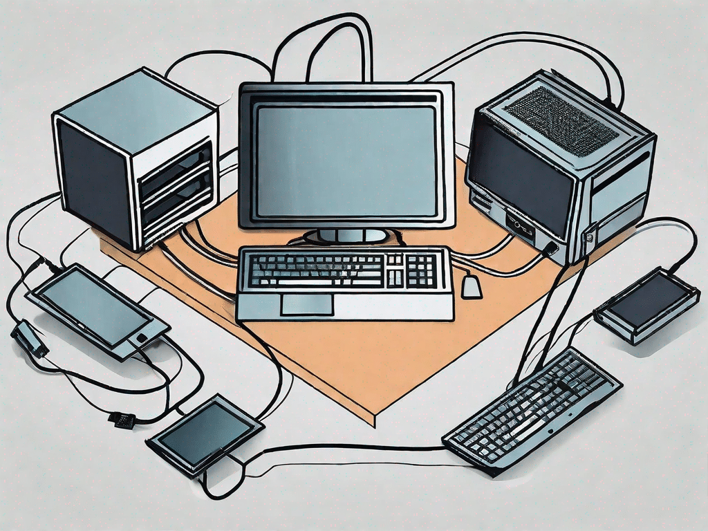 Various tech devices like computers