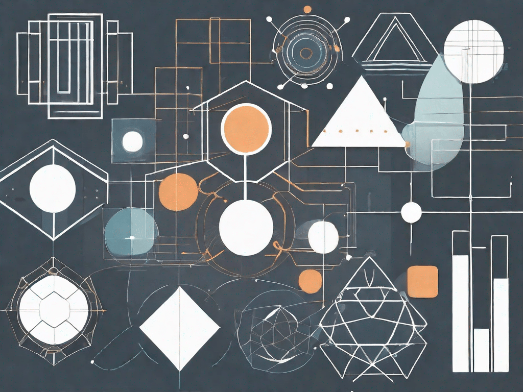 Various interconnected geometric shapes