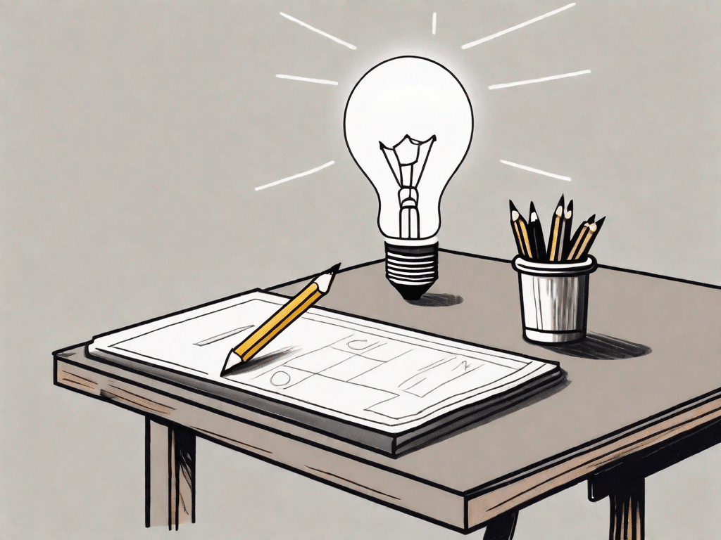 A pencil and a checklist on a desk