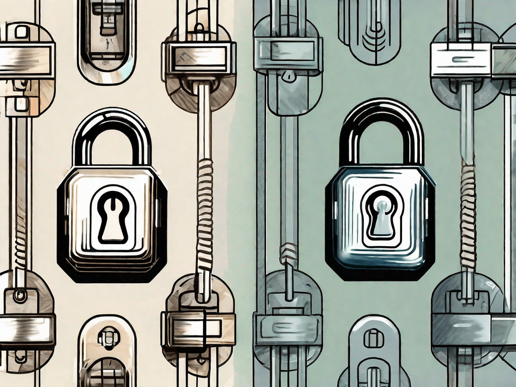 Two different types of digital locks