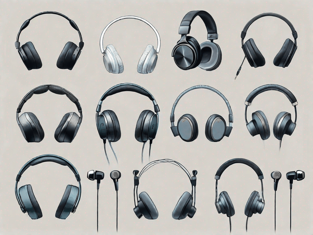 Various types of headphones such as over-ear